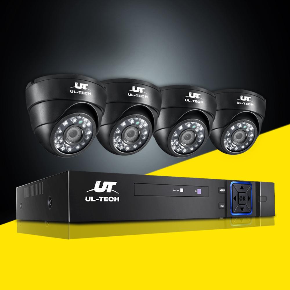 UL-Tech CCTV Security Camera System 8CH DVR 1080P - Day & Night Home Surveillance Solution Complete Home and Business Protection with 4 Cameras