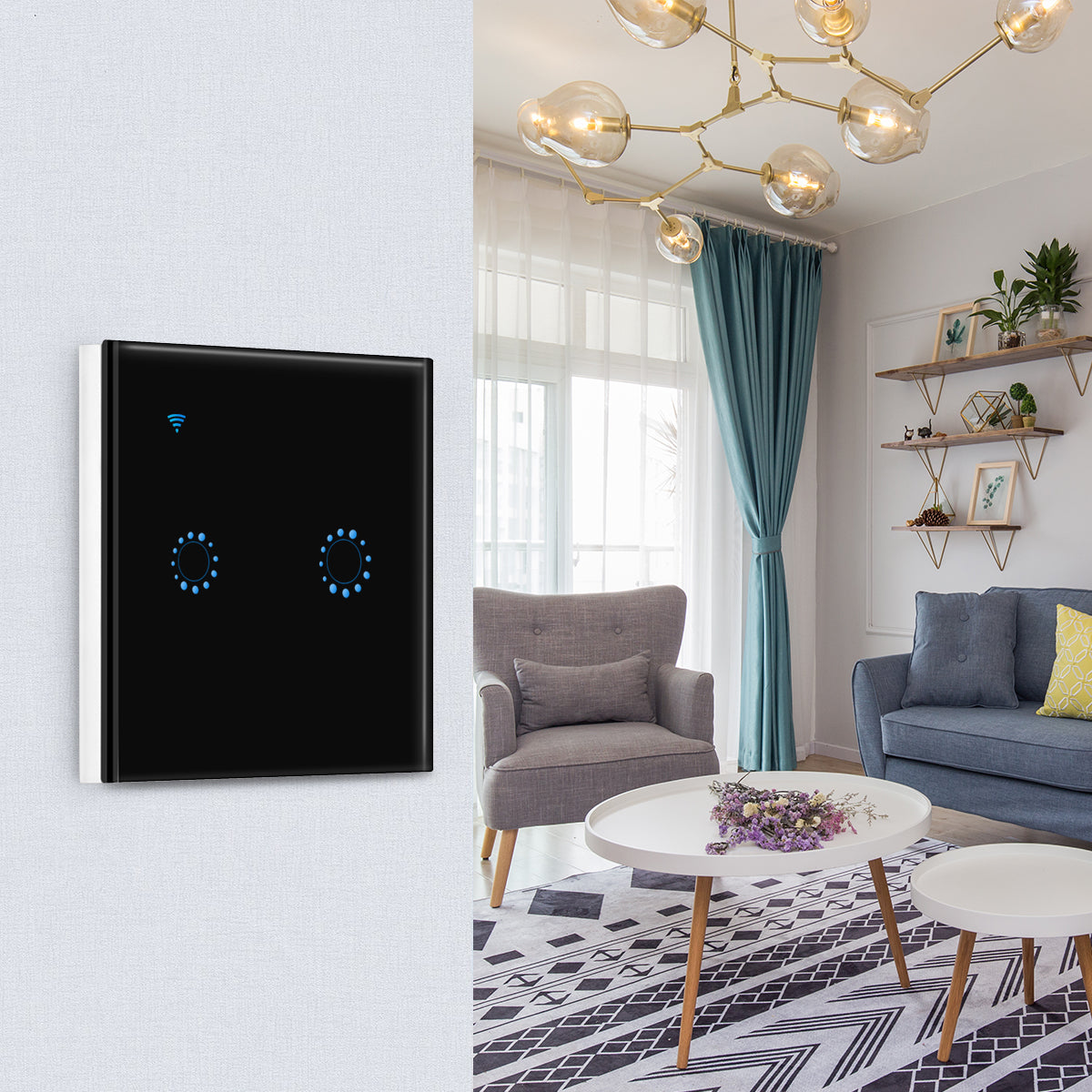 Smart Home Touch Switch - EU Standard, Modern Control for Your Home