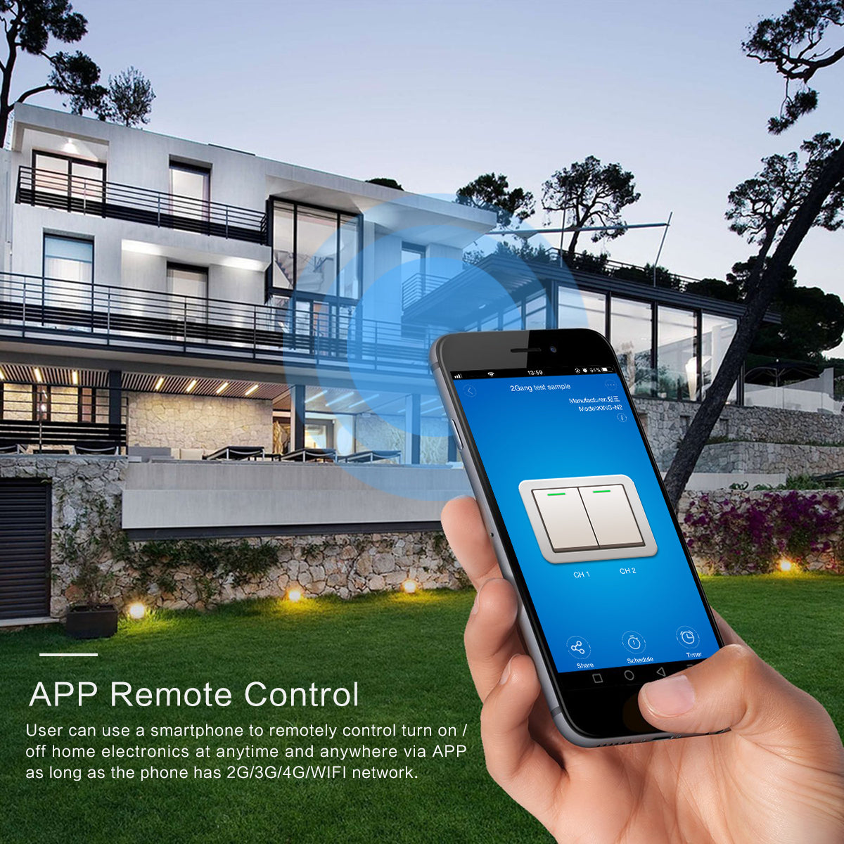 Smart Home Touch Switch - EU Standard, Modern Control for Your Home